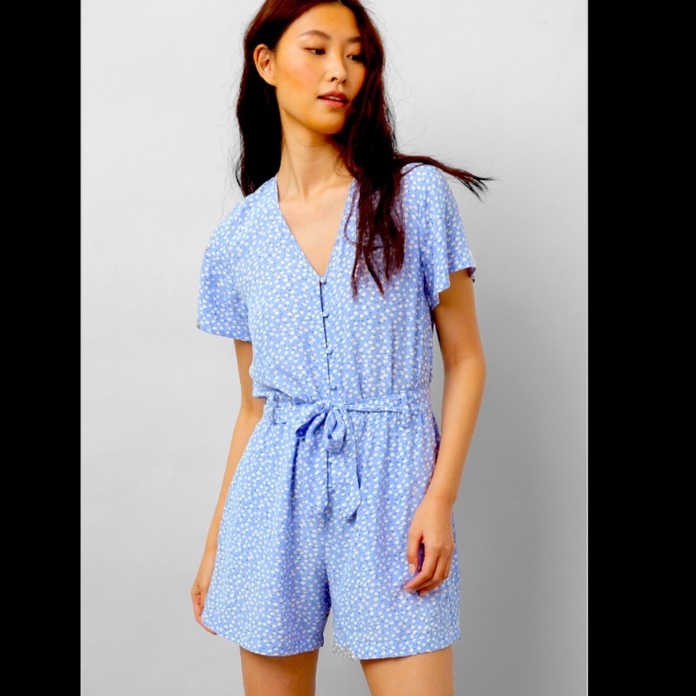 Rails Sophia Sky Blue Daisies Romper